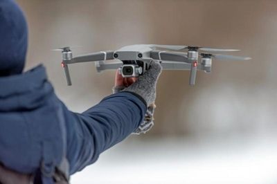 Medição de terreno com drone
