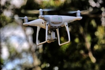 Medição de terreno com drone