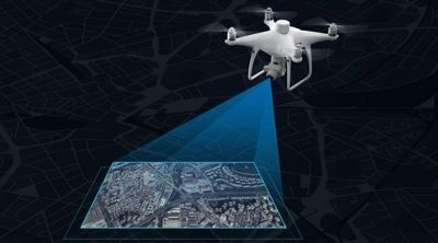 Serviço de topografia com drone